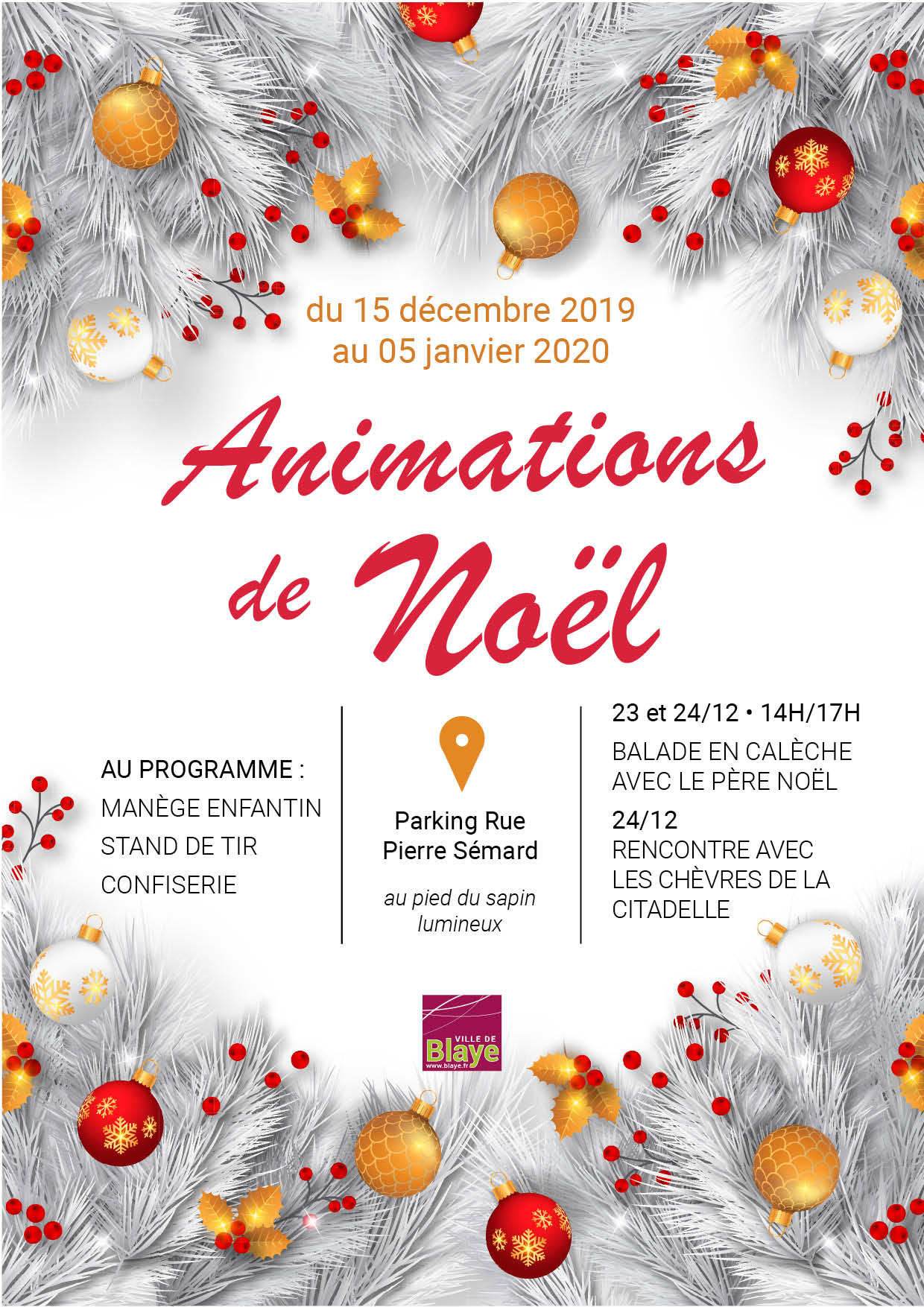 animations de noël 2019