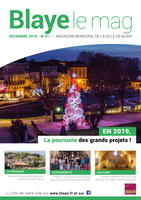 blaye le mag decembre 2018 couverture