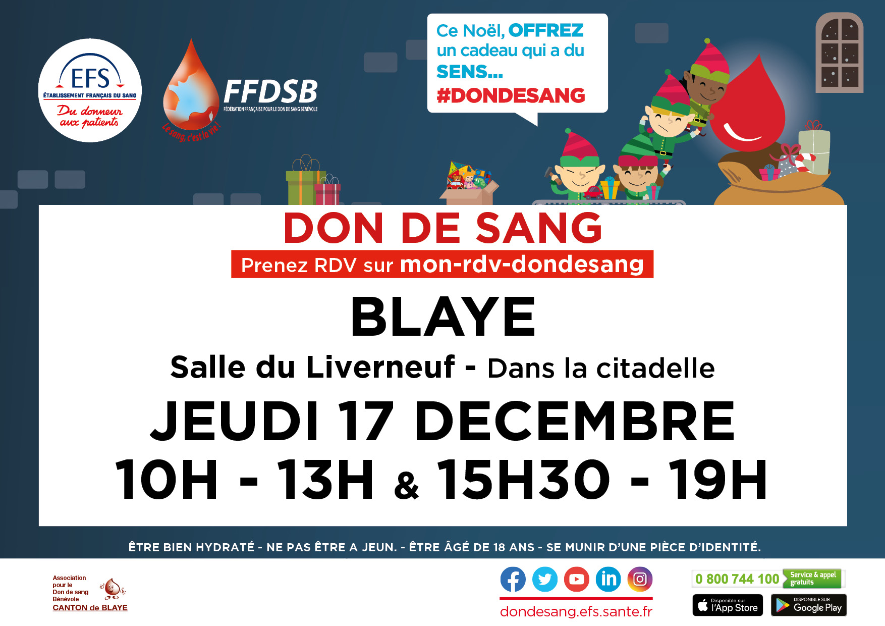 Don du sang 12/2020