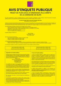 avis enquete publique plu