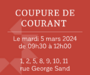 coupure courant 5/03/24