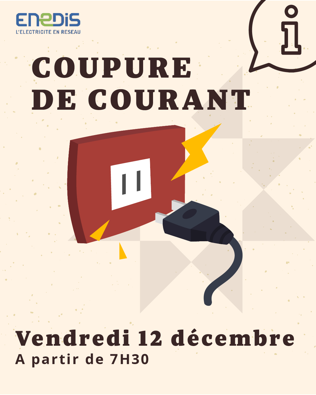 12/12/2025 coupure de courant