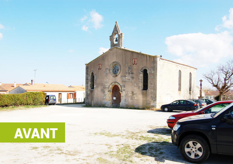 amenagement abords eglise sainte luce avant