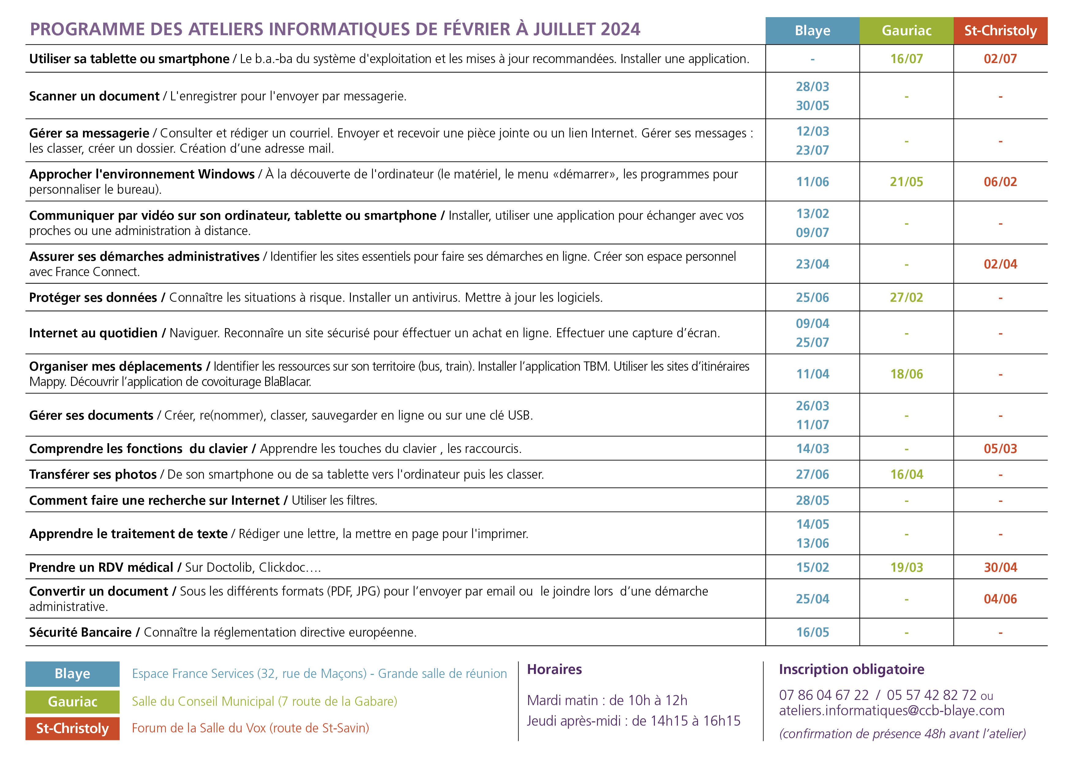 Ateliers info Fev-juillet 2024 - verso