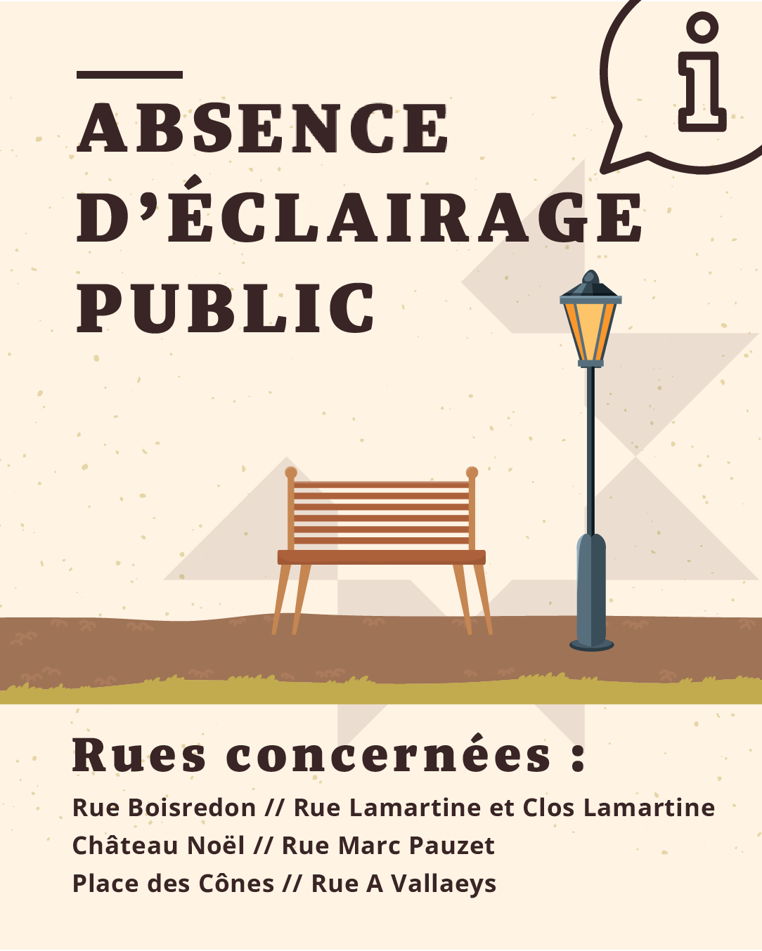 éclairage absence