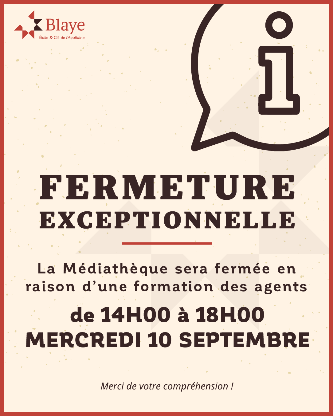 fermeture médiathèque sept 10