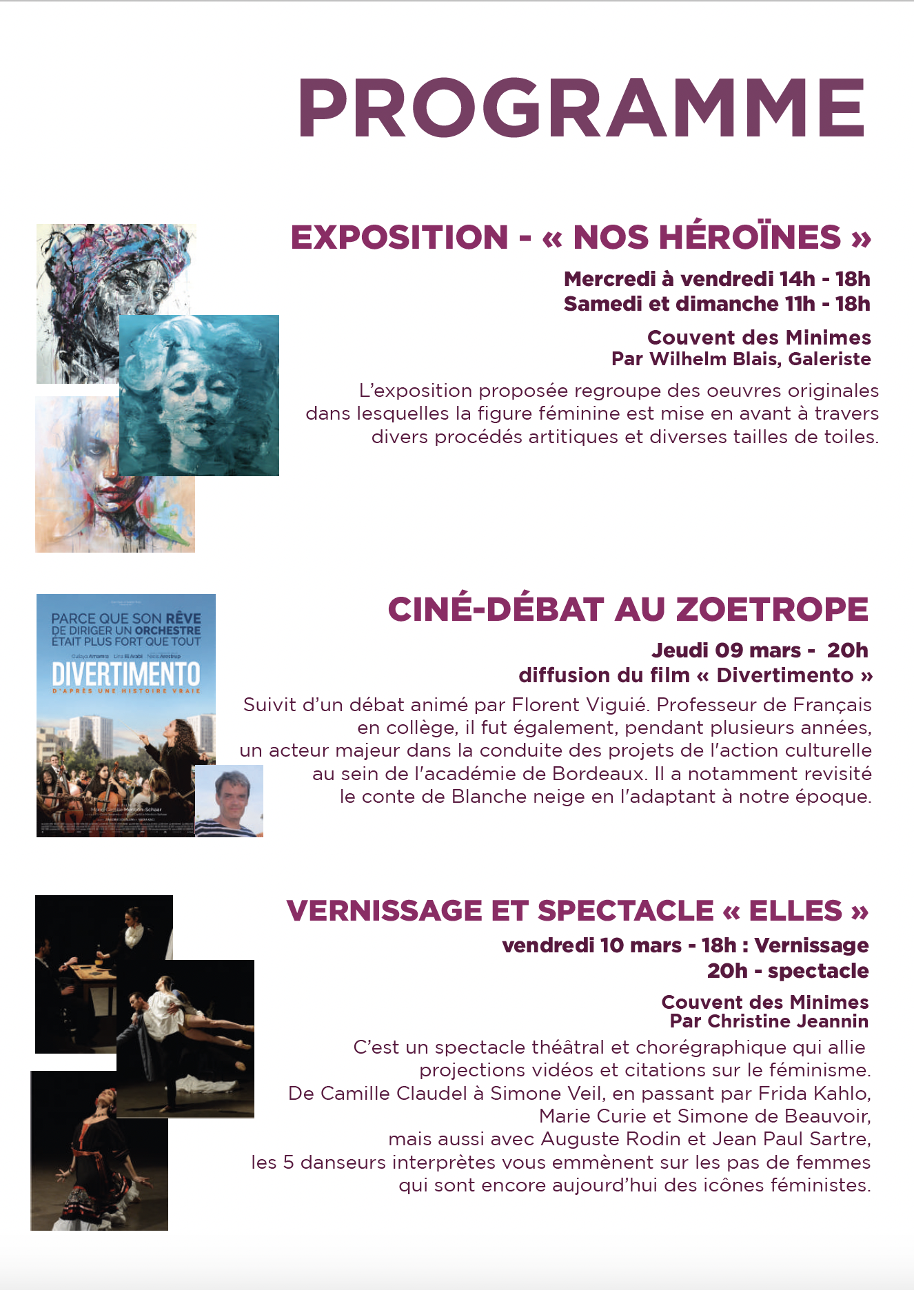 flyer verso journée internationale des droits des femmes