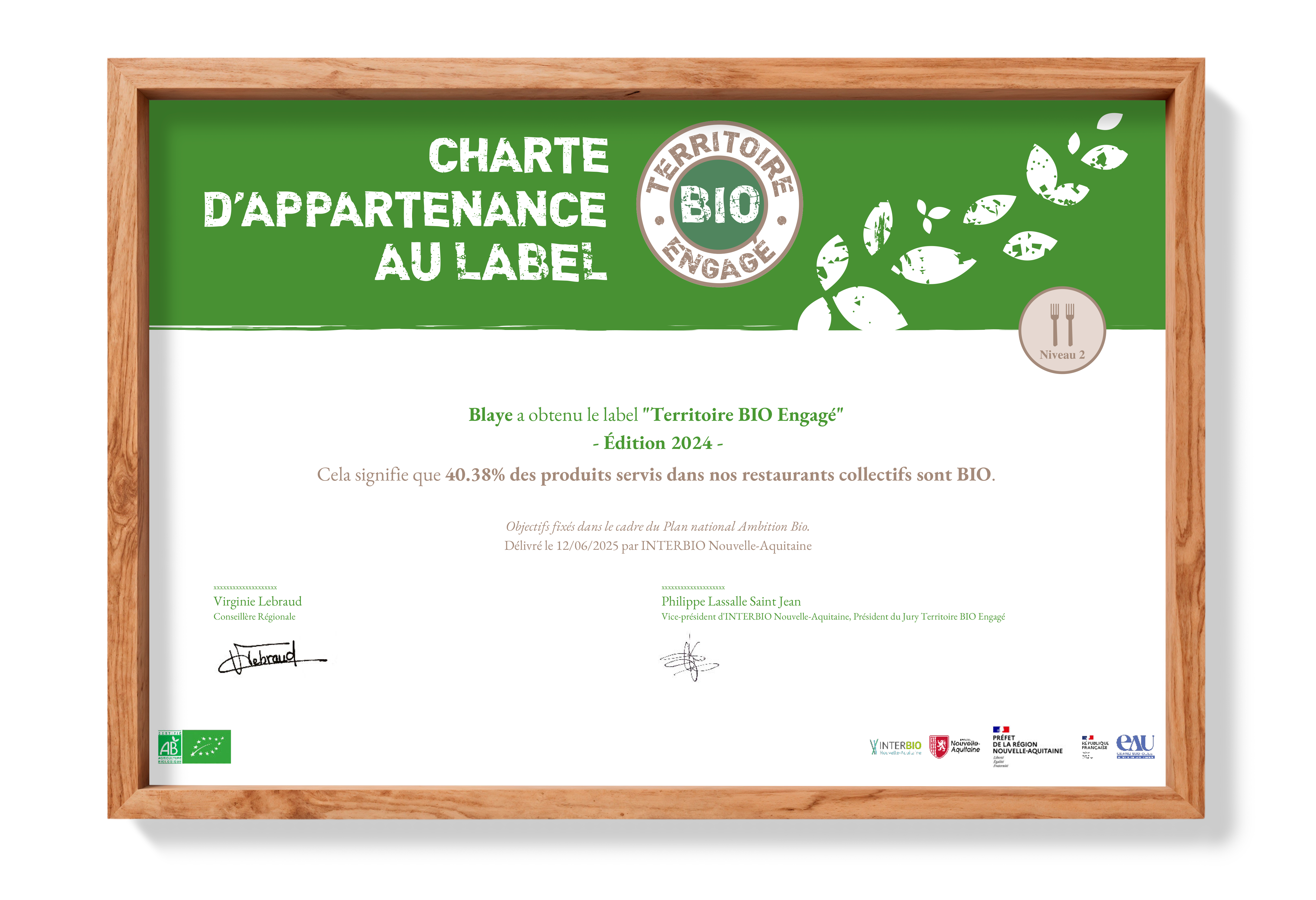 label bio diplôme