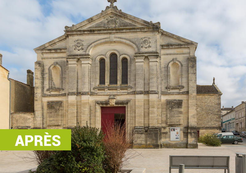 Réhabilitation du parvis de l'église Saint Romain - apres