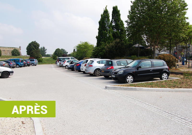 realisation d'un parking porte dauphine apres