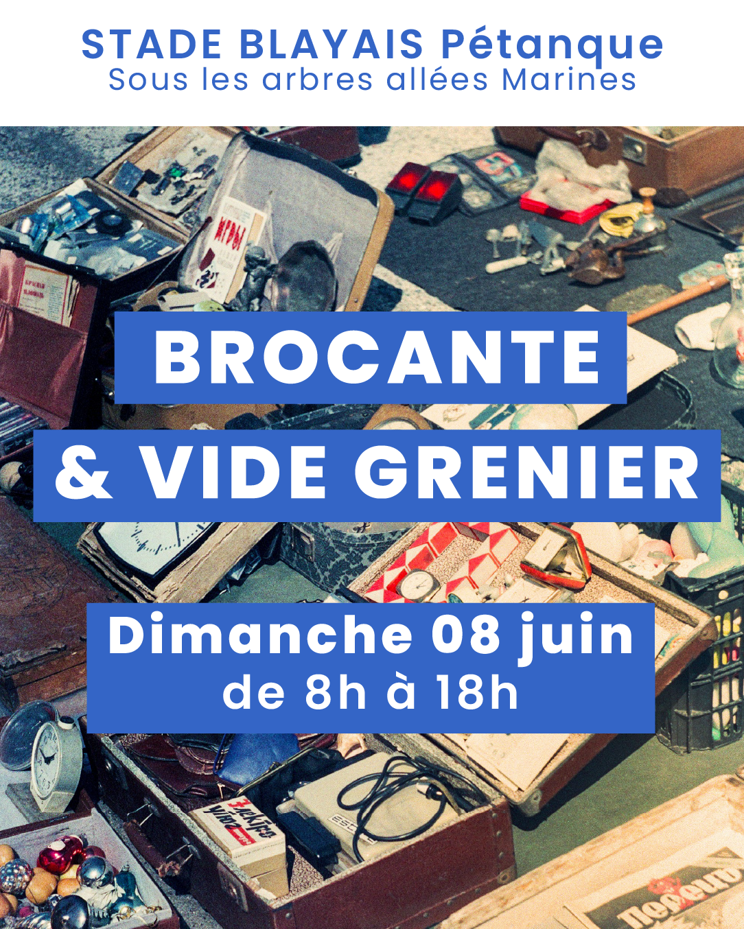 stade blayais pétanque brocante
